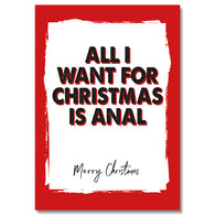 All I Want For Christmas Is Anal Card